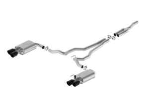 Ford Mustang Performance Exhaust - Ford Racing - Extreme Cat-Back Non-Active w/GT Valance - Black - 2024+ Ford Mustang Performance Exhaust - Ford Racing - Extreme Cat-Back Non-Active w/GT Valance - Black - 2024+